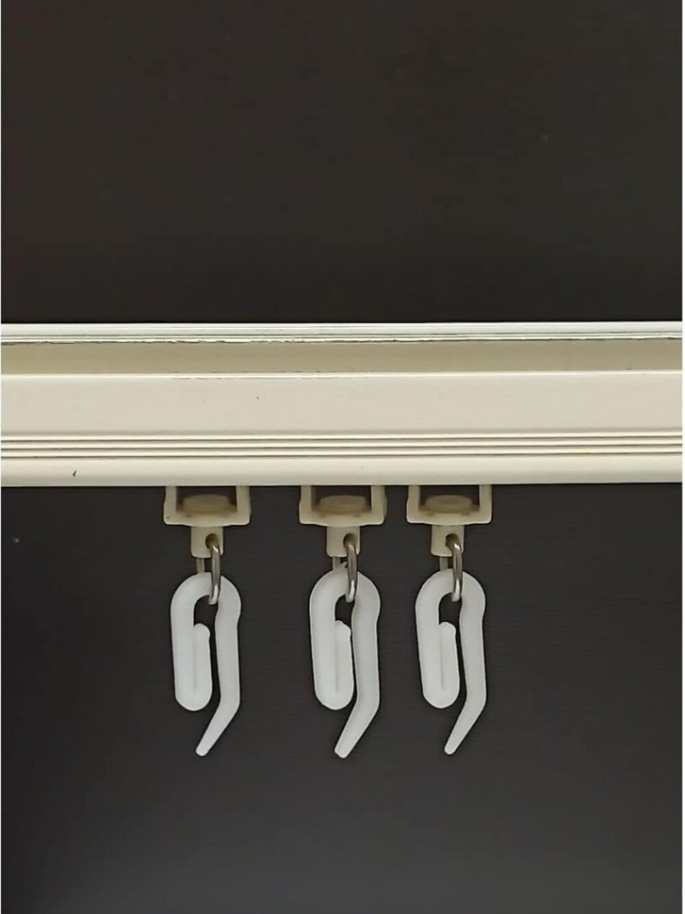 Hook for Curtain Channel/M Track System - Plastic - 80 Pieces Basic